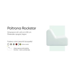 Poltroncine in affitto modello rockstar, personalizzazione garantita