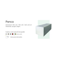 Panca artigianale in morbida spugna, concediti il tuo relax.