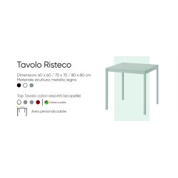 Tavoli e sedie artigianali per ristoranti. Noleggio disponibile.